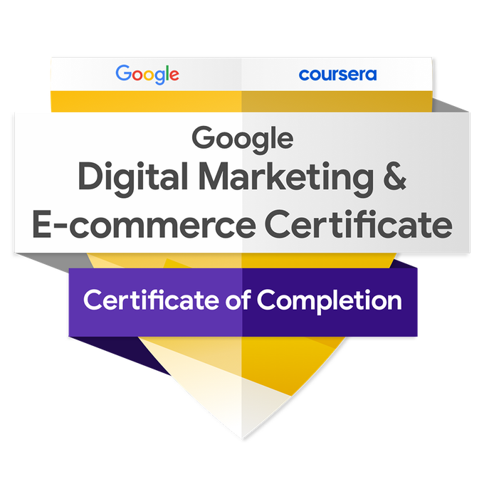 google digital marketing & e-commerce certificate